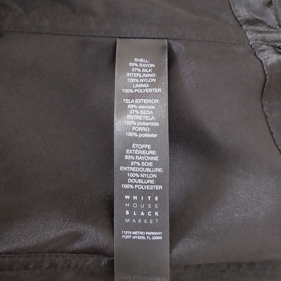 *WHBM Black Floral Strapless Dress - Picture 5 of 6